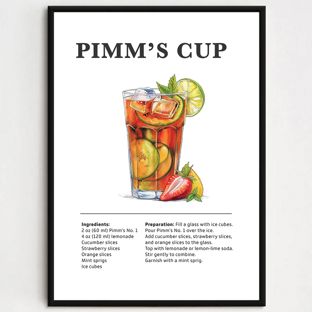 Cocktailplakat - Pimm's Cup
