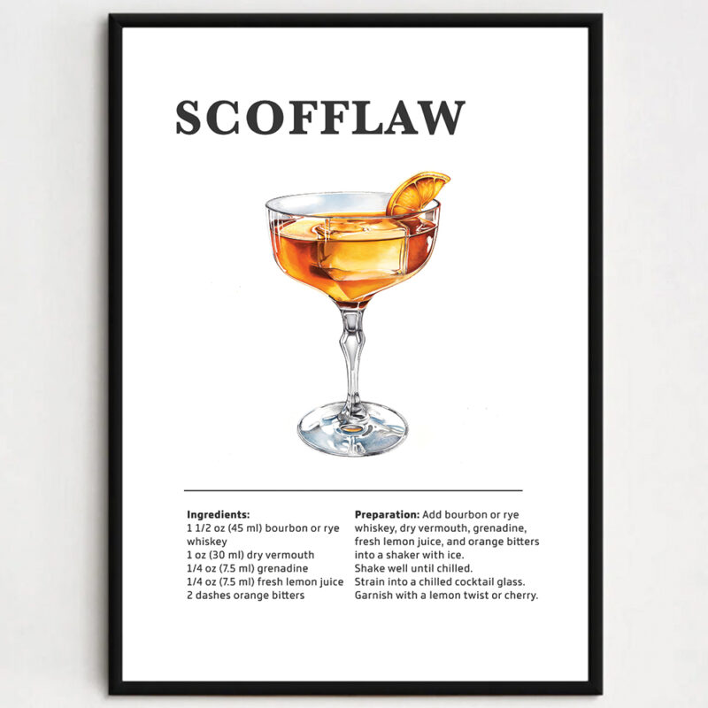 Cocktailplakat - Scofflaw