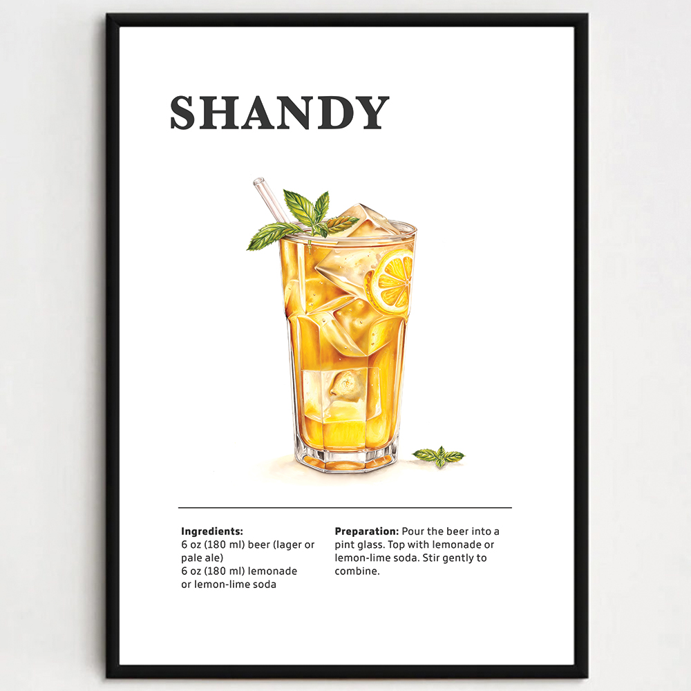 Cocktailplakat - Shandy