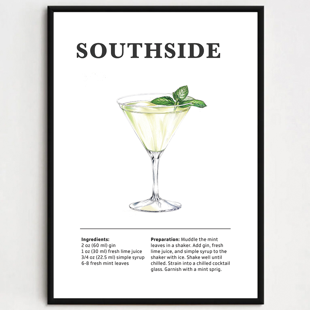 Cocktailplakat - Southside