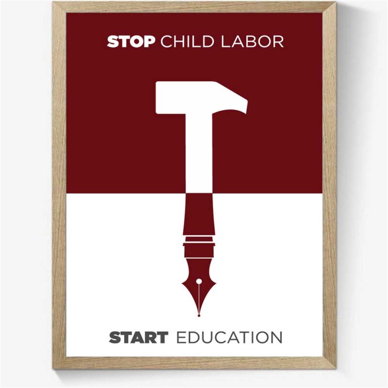 Double Meaning: Stop child labor start education