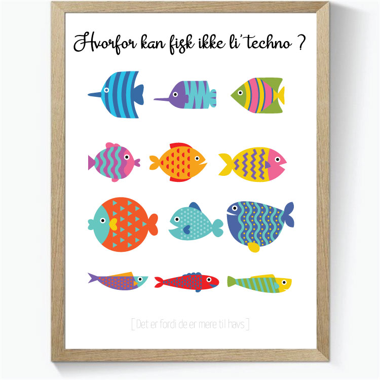 Hvorfor kan fisk ikke li' techno?