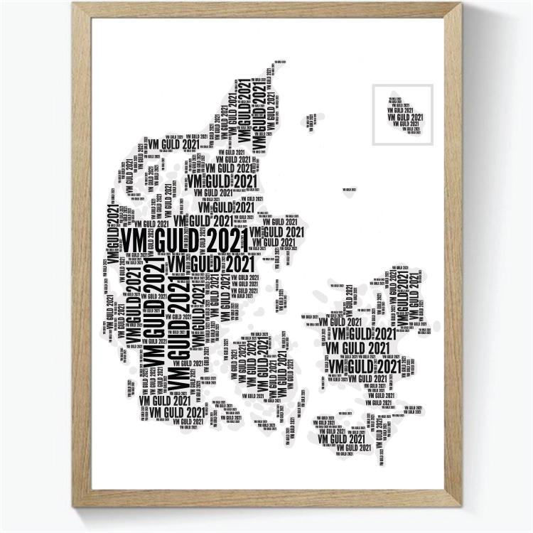VM Guld 2021 Håndbold Mindeplakat
