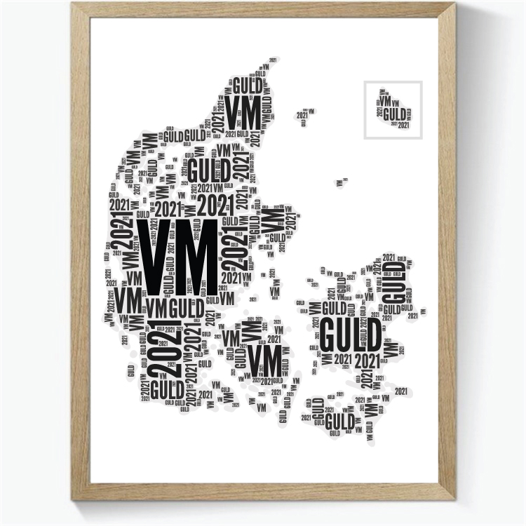 VM Guld 2021 Håndbold Mindeplakat