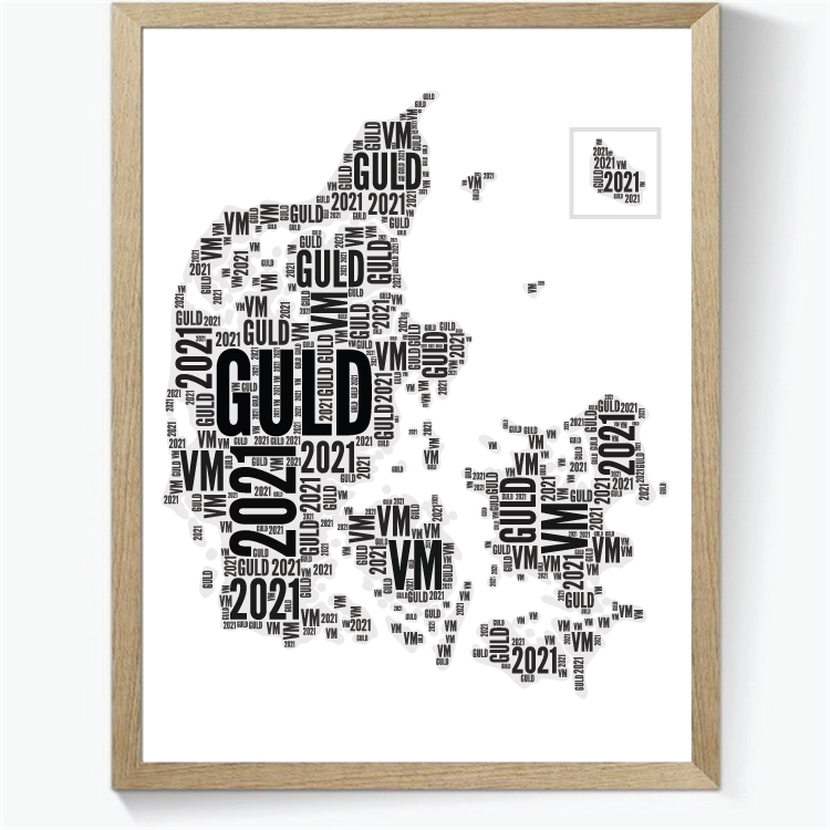 VM Guld 2021 Håndbold Mindeplakat