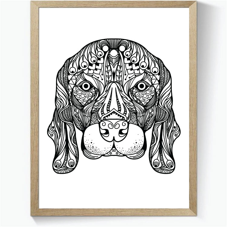 Dog - Zentangle Art