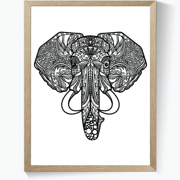 Elephant - Zentangle Art