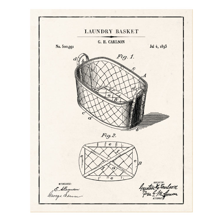 Patentplakat: Laundry basket