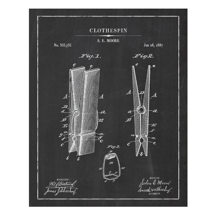 Patentplakat: Clothespin - Billede 2