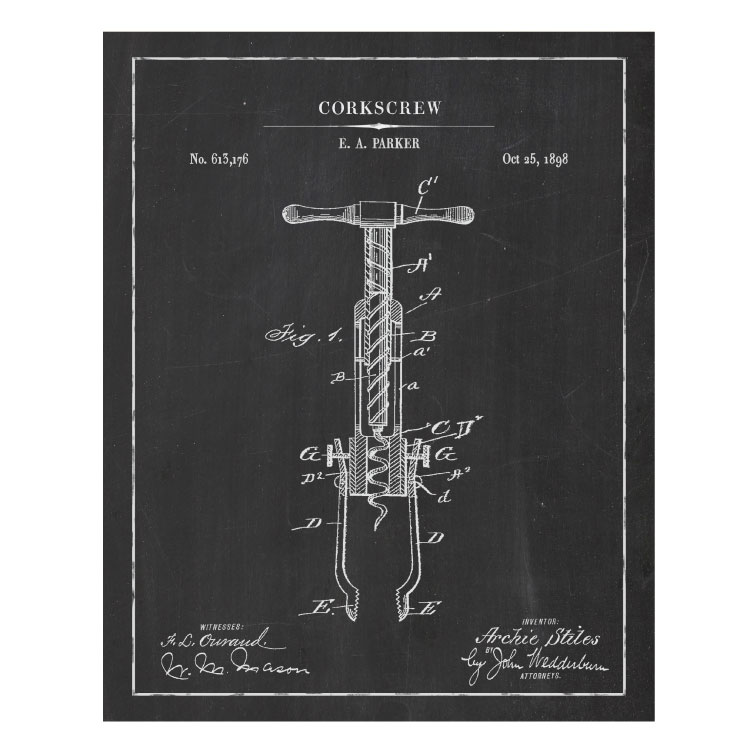 Patentplakat: Corkscrew