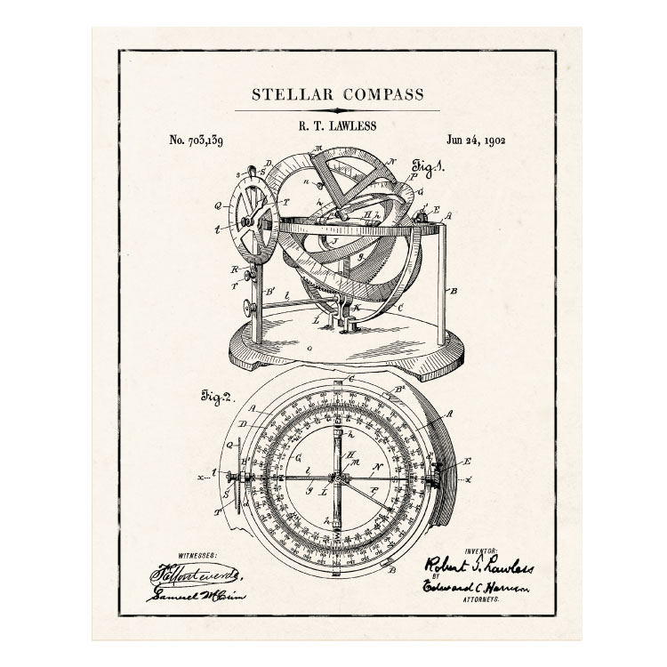Patentplakat: Stellar Compass