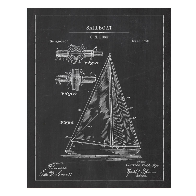 Patentplakat: Sailboat 2 - Billede 3
