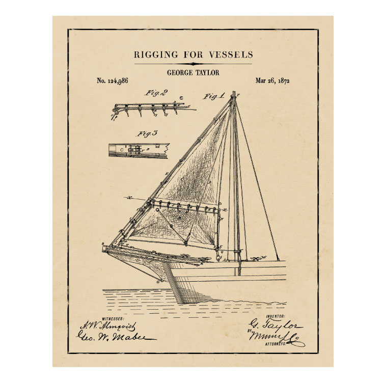 Patentplakat: Rigging for vessels - Billede 3