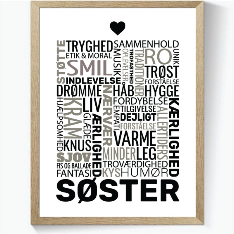 Ordplakat - Søster