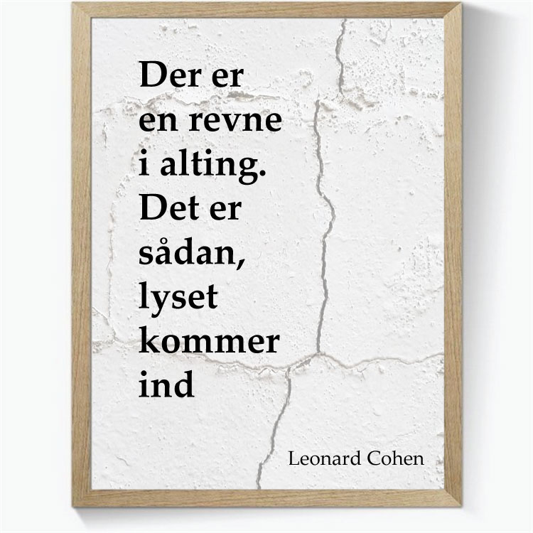 Der er en revne i alting...