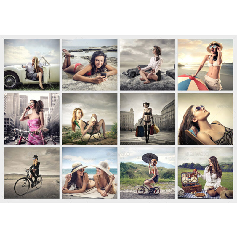 Fotocollage med 12 billeder - DESIGN SELV