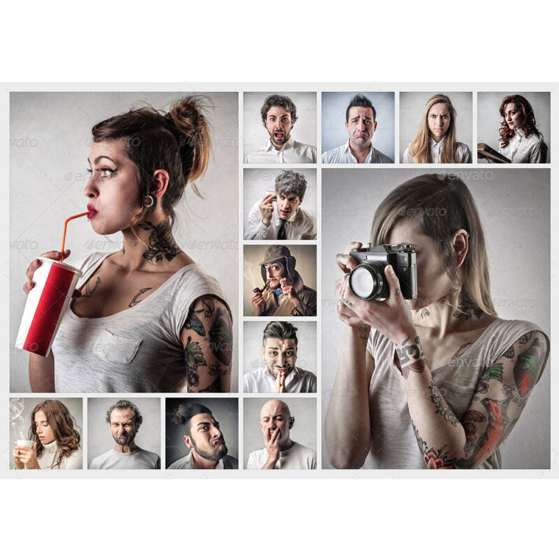 Fotocollage med 13 billeder - DESIGN SELV