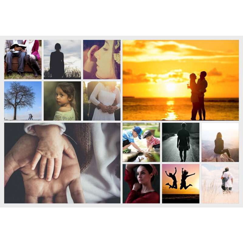 Fotocollage med 14 billeder - DESIGN SELV