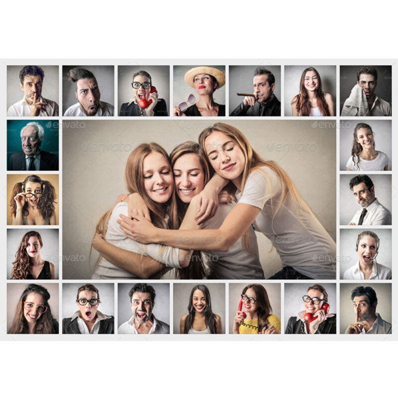 Fotocollage med 21 billeder - DESIGN SELV