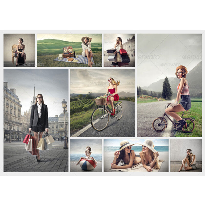 Fotocollage med  9 billeder - DESIGN SELV