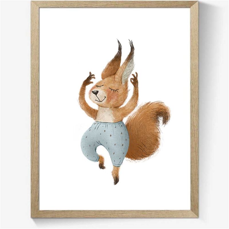 Squirrel - dansende han egern