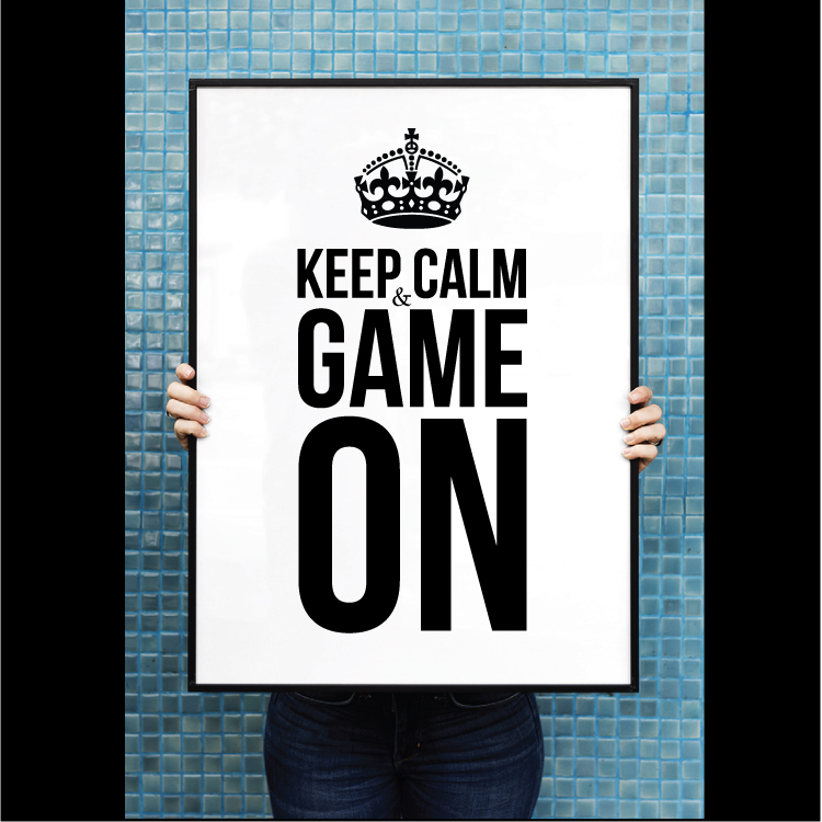 Keep calm & game on - Billede 2