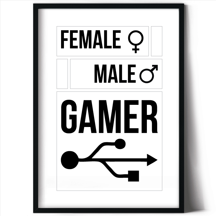 Female - Male - Gamer Signs