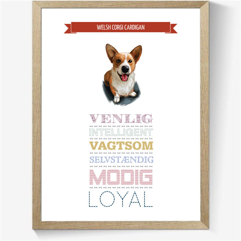 Karaktertræk: Welsh corgi m. billede