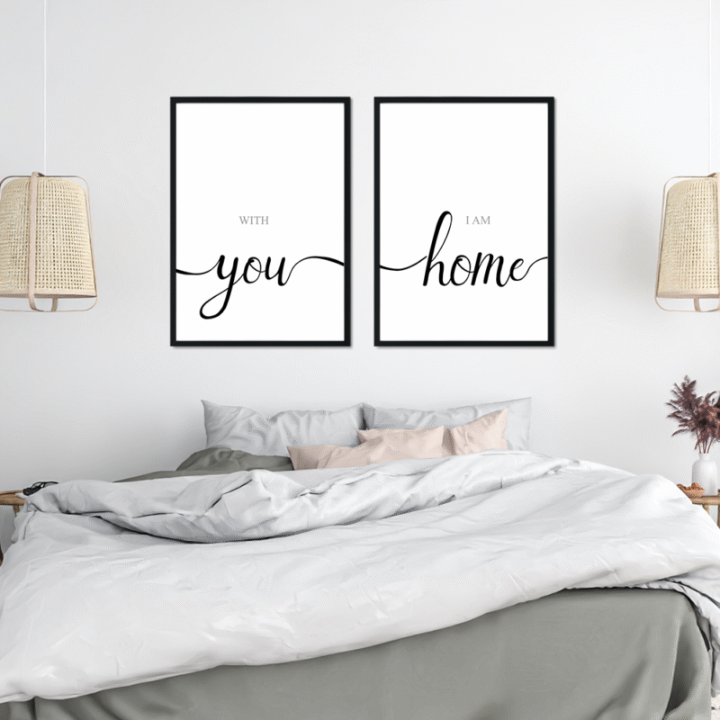 With you - I am home (sæt med 2 plakater)