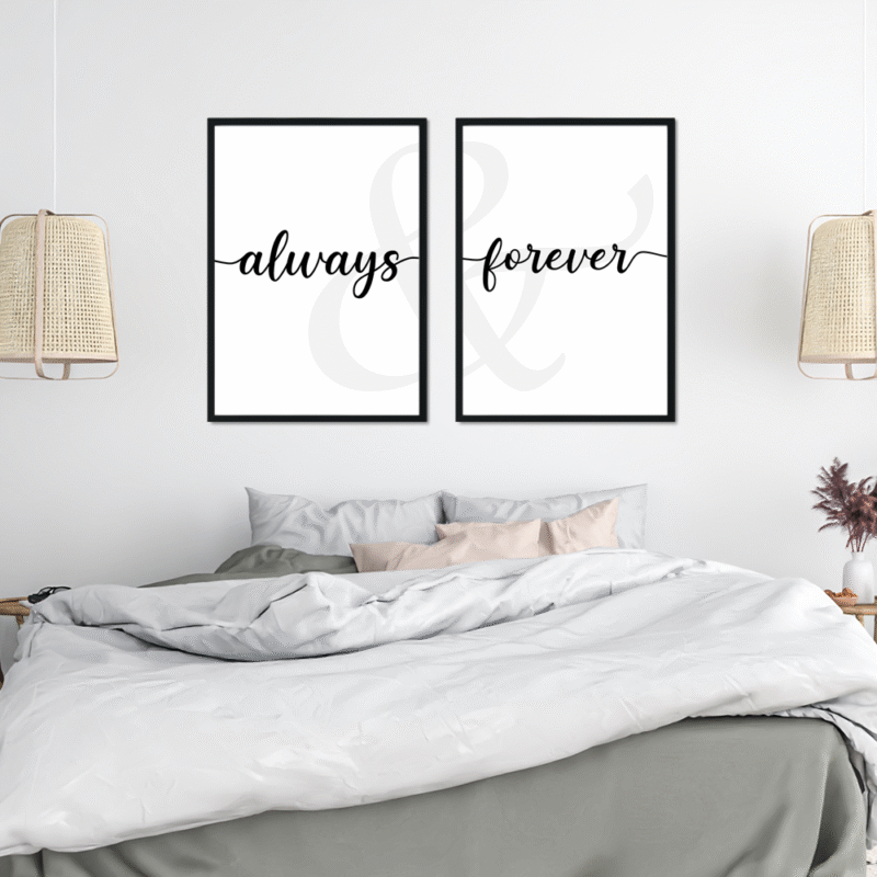 Always & Forever (sæt med 2 plakater)
