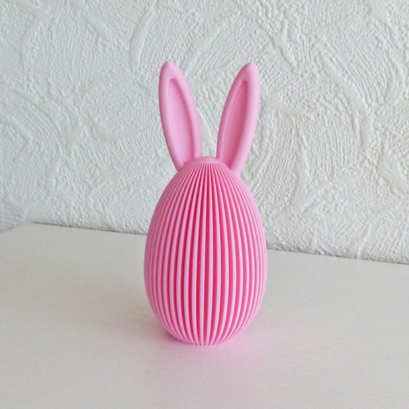 Minimalistisk påskehare æg - Pink farve