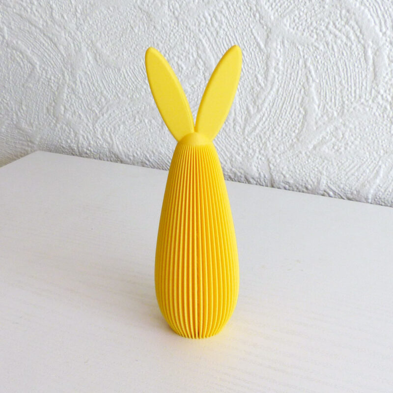 Høj minimalistisk påskehare - gul