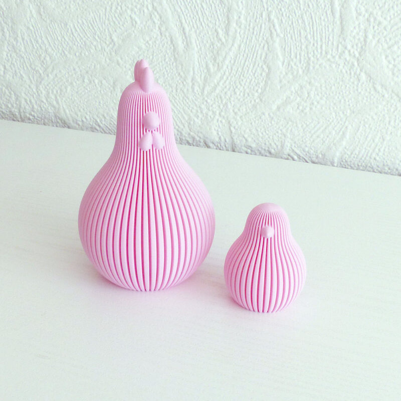 Påskehøne og kylling - Pink