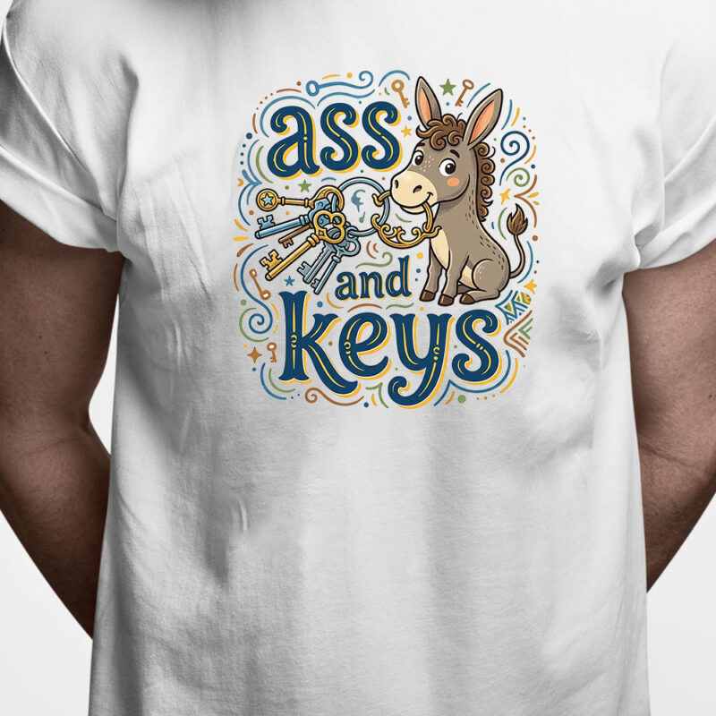 Danglish T-shirt: Ass and keys