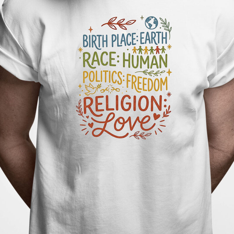 T-shirt: Birth place - earth...