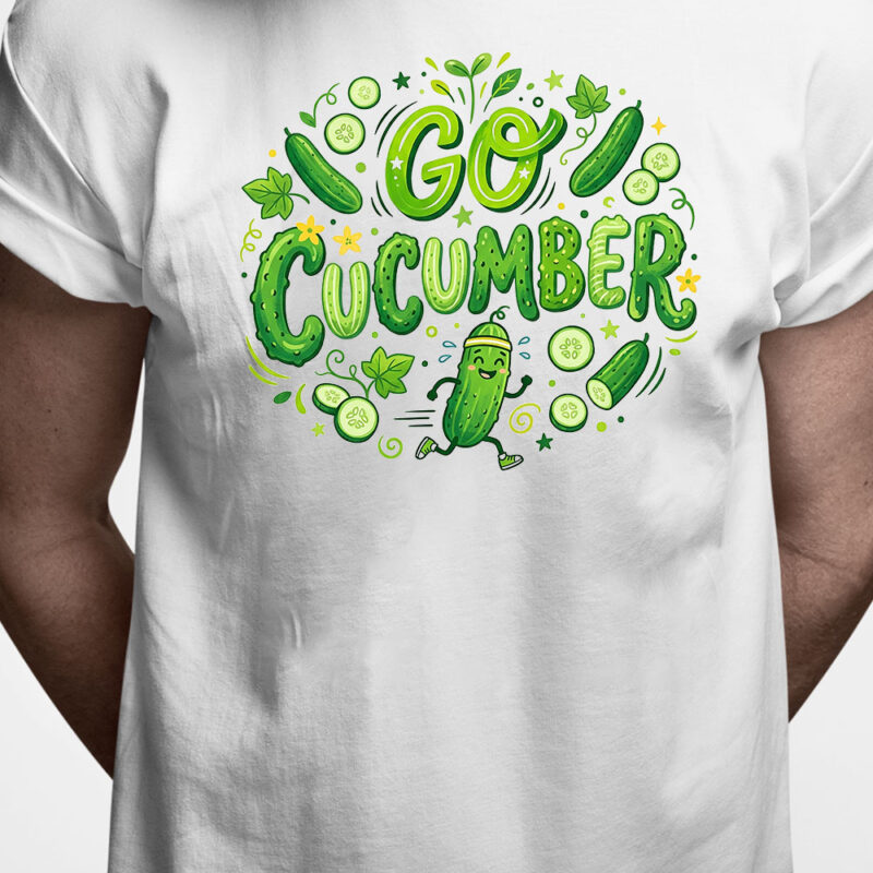 Danglish T-shirt: Go cucumber
