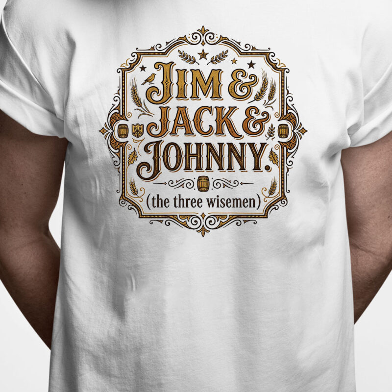 T-shirt: Jim & Jack & Johnny ( the three wisemen)