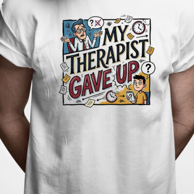 T-shirt: My therapist gave up