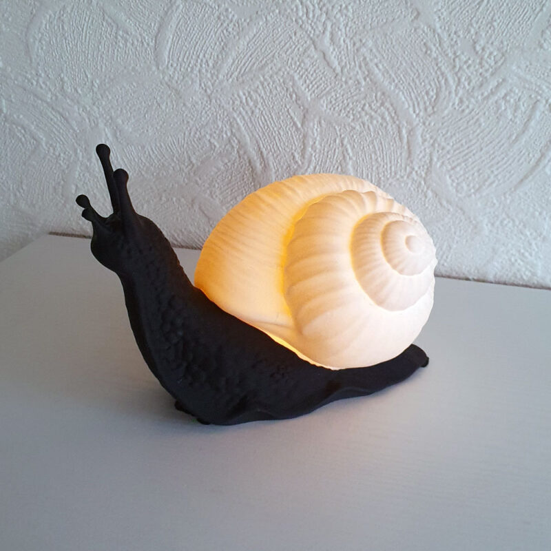 Snegle lampe med LED fyrfadslys