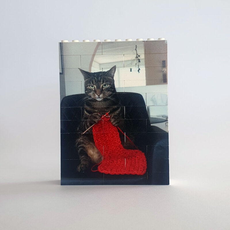 Lego puslebriks billede - opretstående format