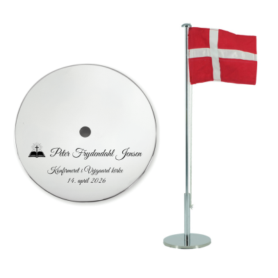 Bordflag Konfirmation inkl. gravering