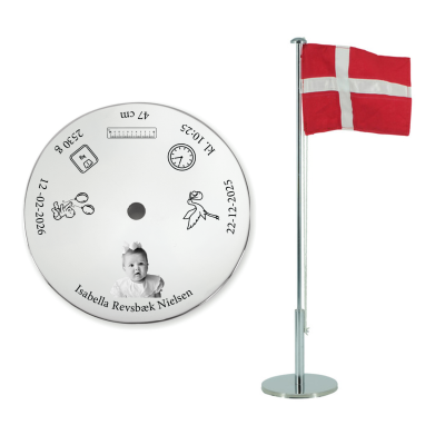 Navngivningsflag inkl. gravering
