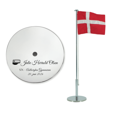 Bordflag Student inkl. gravering