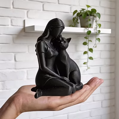 Alternative view of Cat lover