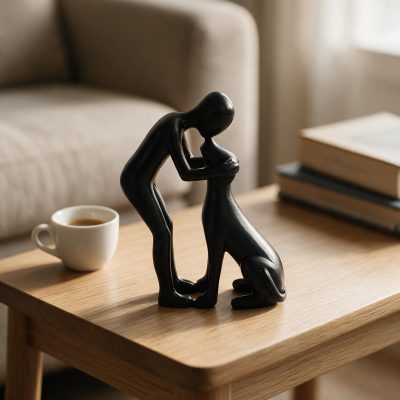 Alternative view of Man and his dog