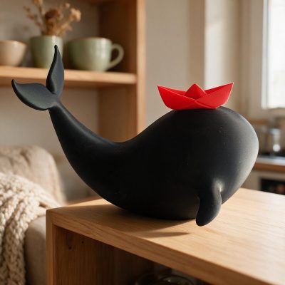 Whale with boat - Billede 3