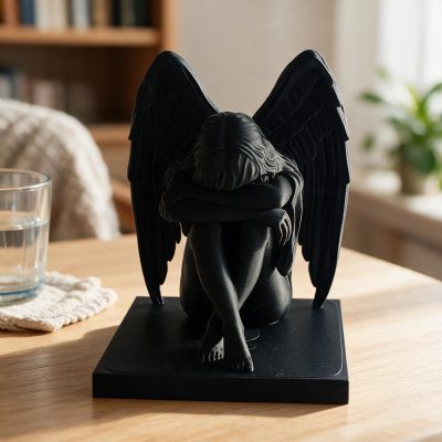 Angel in sadness