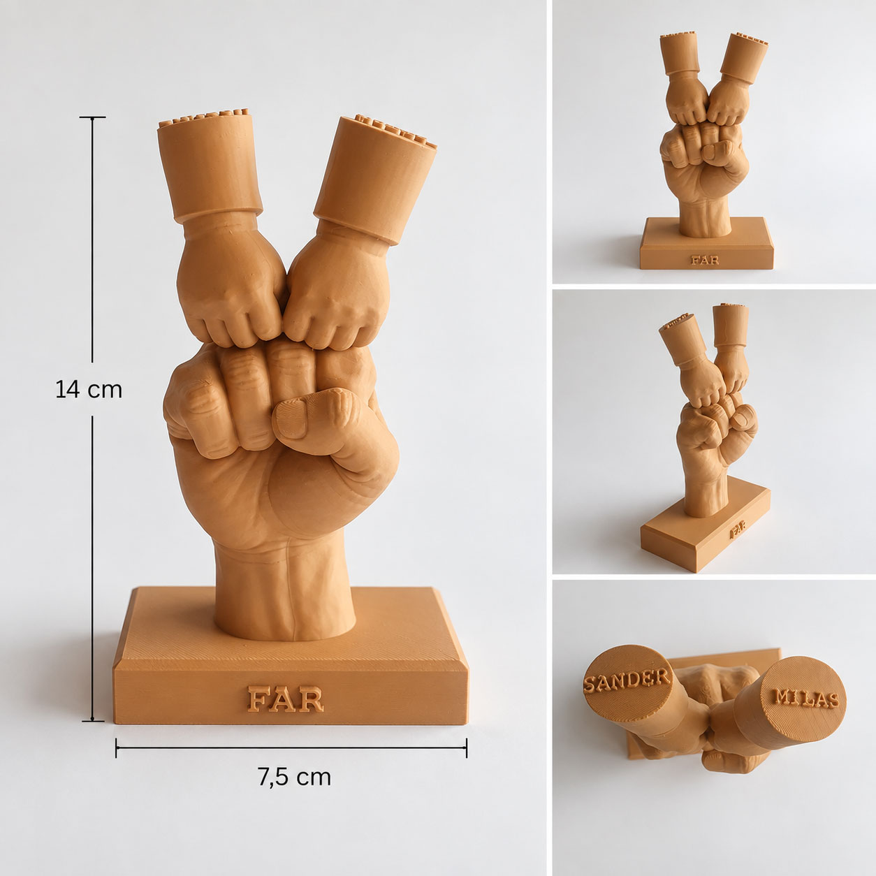 Knuckles - 3D print - Far med 2 børn - Billede 2