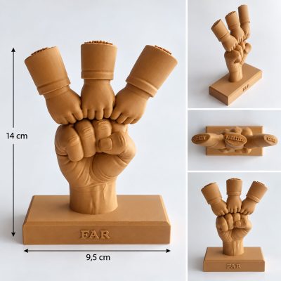 Alternative view of Knuckles - 3D print - Far med 3 børn