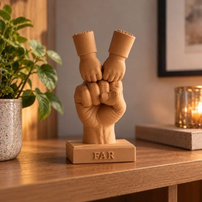 Knuckles - 3D print - Far med 2 børn